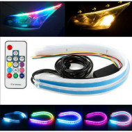 Kumandalı kayar rgb led rengli