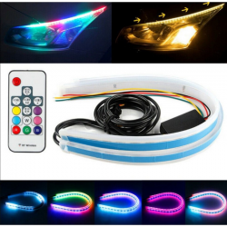 Kumandalı kayar rgb led rengli