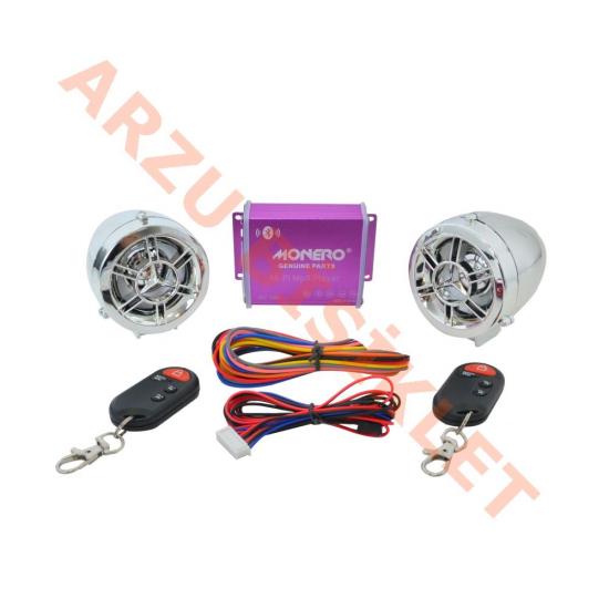 MOTOSİKLET ALARM SETİ mp3  [BLUETOOTH] [M - R] KROM
