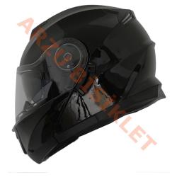 BLACKLION - ÇENE AÇILIR VİZÖRLÜ KASK [LION-160E] [SİYAH] [L]