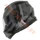 BLACKLION - ÇENE AÇILIR VİZÖRLÜ KASK [LION-160E] [SİYAH-GRİ] [M]